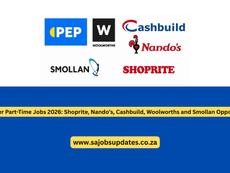 December Part-Time Jobs 2026: Shoprite, Nando’s, Cashbuild, Woolworths and Smollan Opportunities